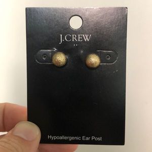 J Crew gold studs brand new hypoallergenic